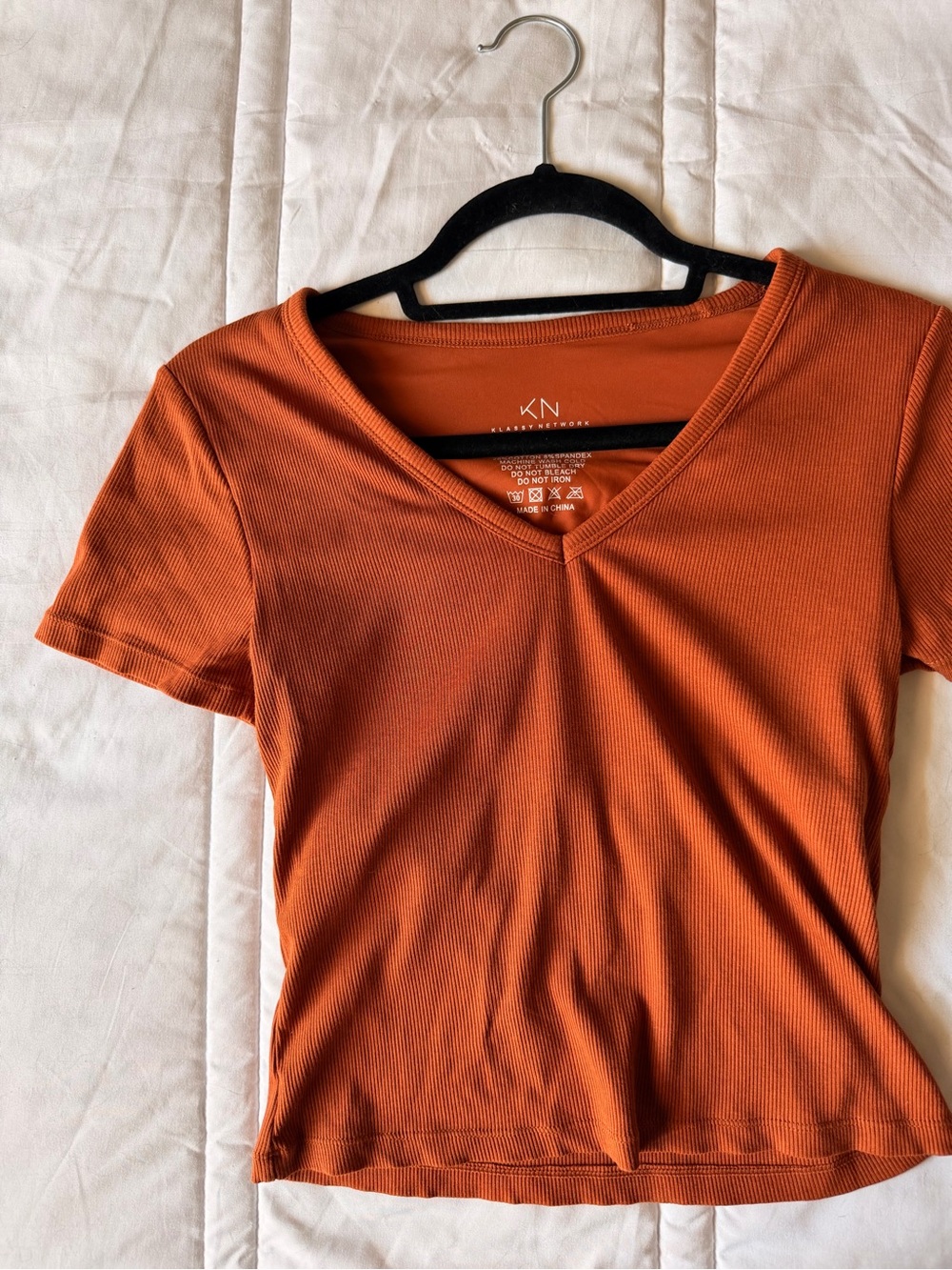 Klassy Network V-Neck Short Sleeve Top